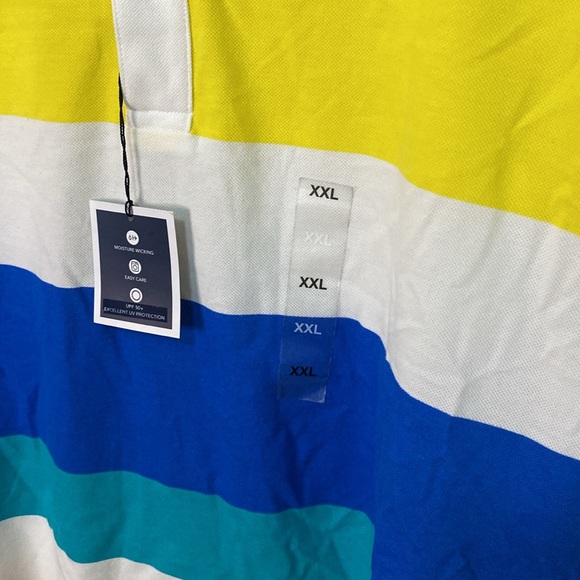 Men’s Club Room Polo Short Sleeve Shirt Bold Stripe NWT B1 Size XXL - Picture 5 of 14